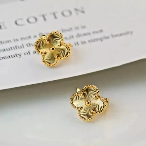 Van Cleef & Arpels Earrings Vintage Alhambra Earrings Guilloche 18K Yellow Gold6.webp