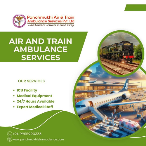 Use Safe Medical Air and Train Ambulance Services in Bilaspur by Panchmukhi.jpg