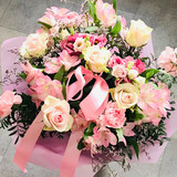 Elegancki bukiet w jasnym różu