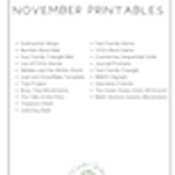 Walking in Wonder Curriculum 1st Grade 04.5 November Printables