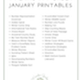 Walking in Wonder Curriculum 1st Grade 06.5 January Printables