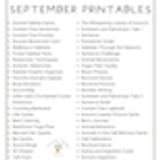 Walking in Wonder Curriculum 1st Grade 02.5 September Printables