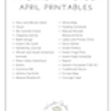 Walking in Wonder Curriculum 1st Grade 09.5 April Printables