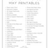 Walking in Wonder Curriculum 1st Grade 10.5 May Printables