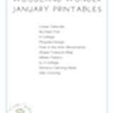 Woodland Wonder Curriculum Preschool 06.5 January Printables