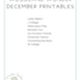 Woodland Wonder Curriculum Preschool 05.5 December Printables