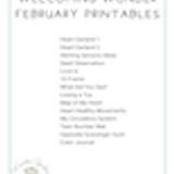 Welcoming Wonder Curriculum Kindergarten 07.5 February Printables