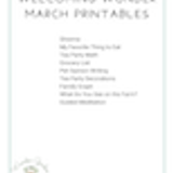 Welcoming Wonder Curriculum Kindergarten 08.5 March Printables