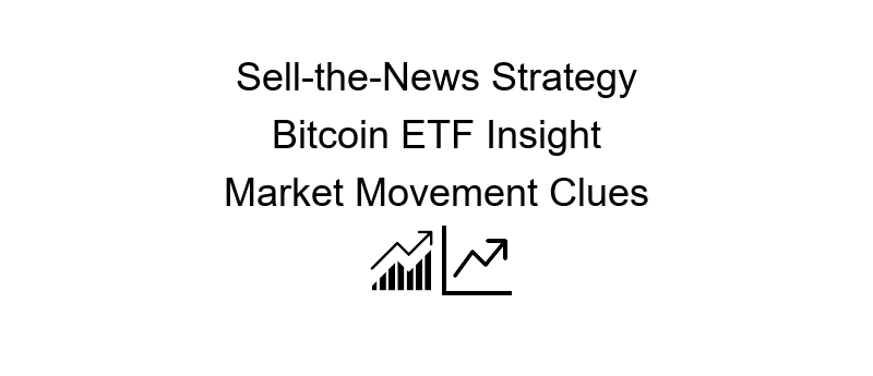 Bitcoin ETF sell the news phenomenon explained with impacts on market trends