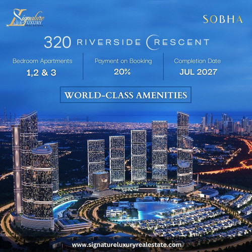 320 Riverside Crescent, by Sobha!
Offers 1,2 & 3-bedroom apartments
Payment plan: 20% on booking
Completion: July 2027
For further queries, visit our website at: https://signatureluxuryrealestate.com/
