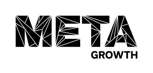 meta growth logo black