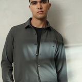 DARK GREY PLAIN COTTON SHIRT Albino lifestyle.png