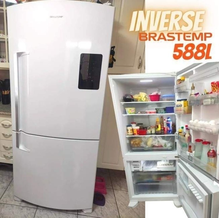 Geladeira Brastemp Frost Free Inverse 588 Litros Branca Com Cor Branco 220V