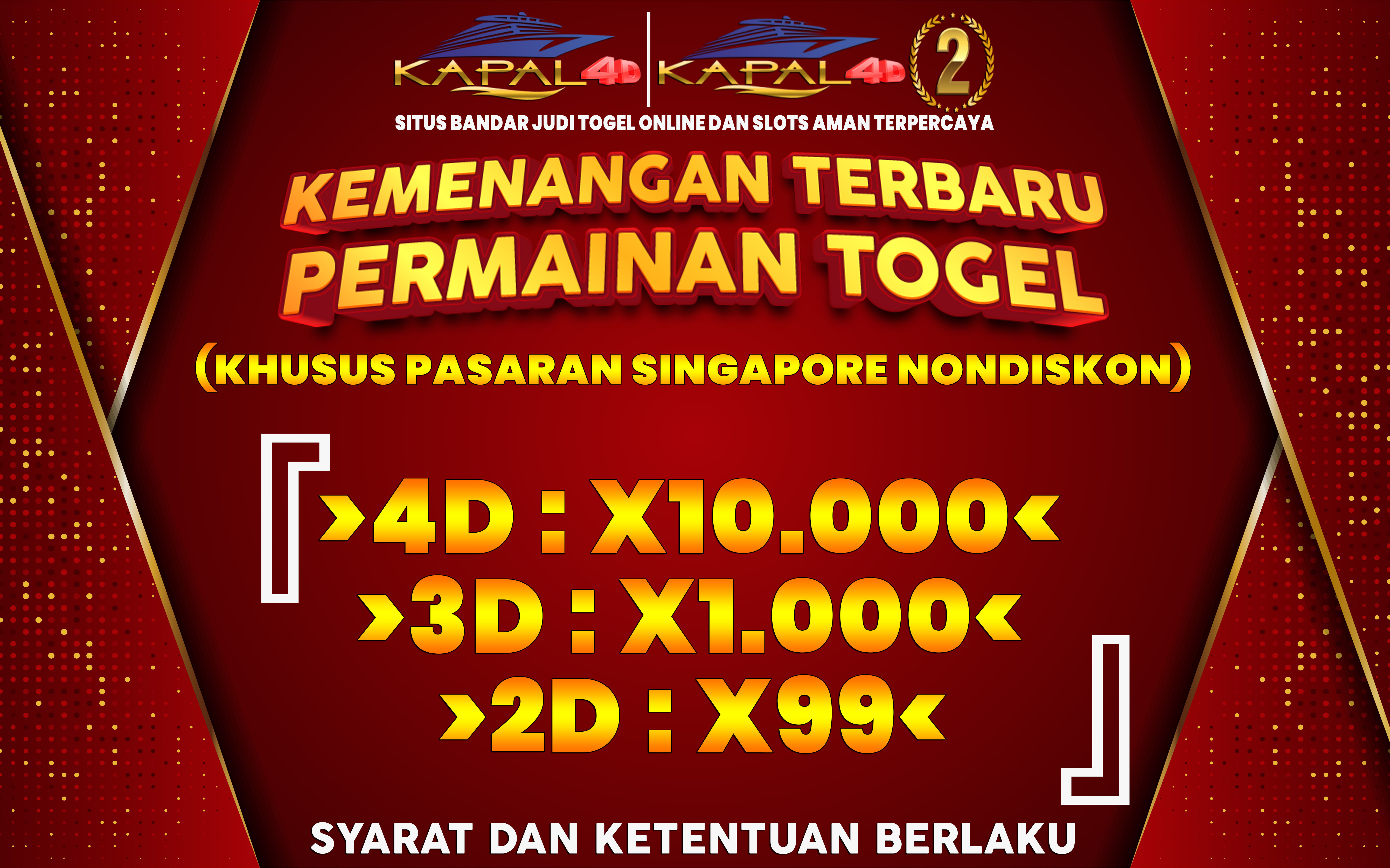 Kapal4D - Situs Bandar Togel Singapore dengan Kemenangan Terbesar