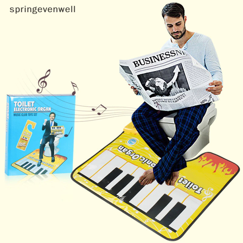 Tapete De Piano Higiênico Música Criativo Banheiro Divertido Toe Tapping Musical Keyboard Toilet Floor Mat Novo