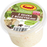 surówka z selera rodzynkami