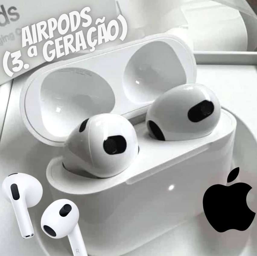 Apple AirPods (3ª geração) com estojo de recarga Lightning ​​​​​​​