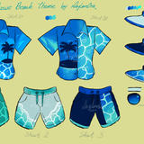 beach bro's pristine azure beach shirt design for VU ish