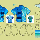 beach bro's pristine azure beach shirt design for VU ish wip