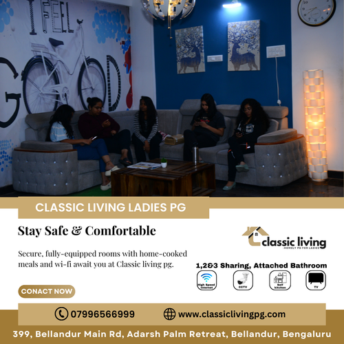 Find your ideal women’s pg in bellandur at classic living pg..png