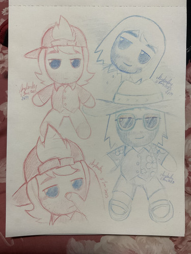 Bill Newton and Beach Bro as Fumo Fumo plushies.jpg