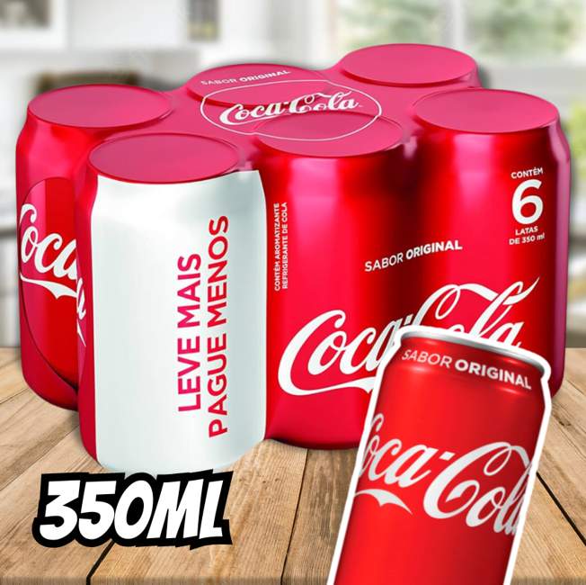 Pack de Coca-Cola Lata 350ML 6 unidades