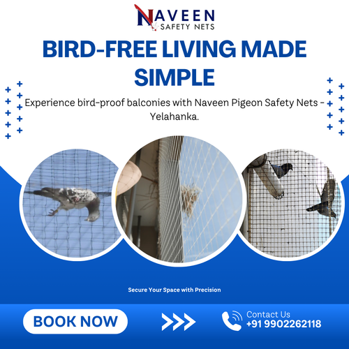 Say goodbye to birds with pigeon nets for balconies in Yelahanka by the experts..png