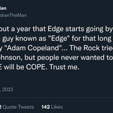 Edge Not Wanting To Be Copeland