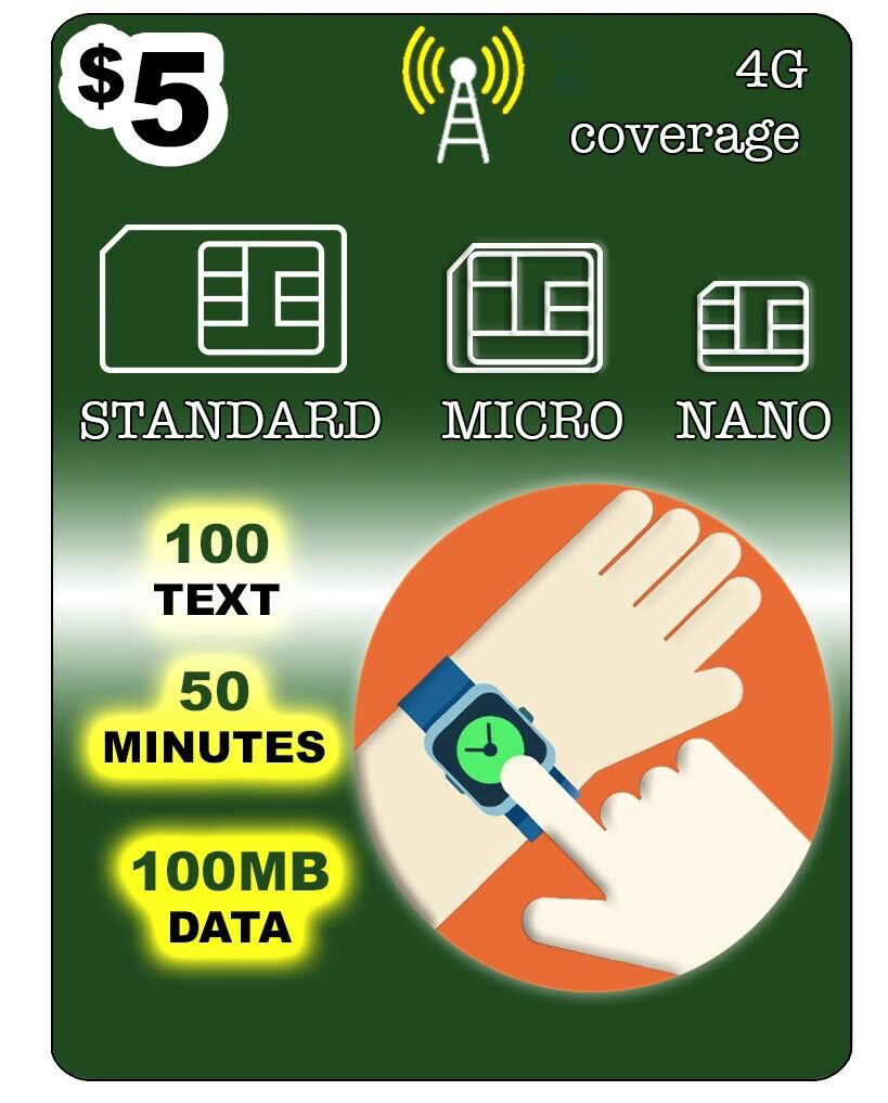 sim card for aosmart smartwatch