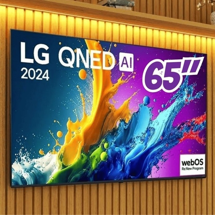 Smart Tv 4k 65 LG Qned 65qned80t Processador 5 Ger7 Ai