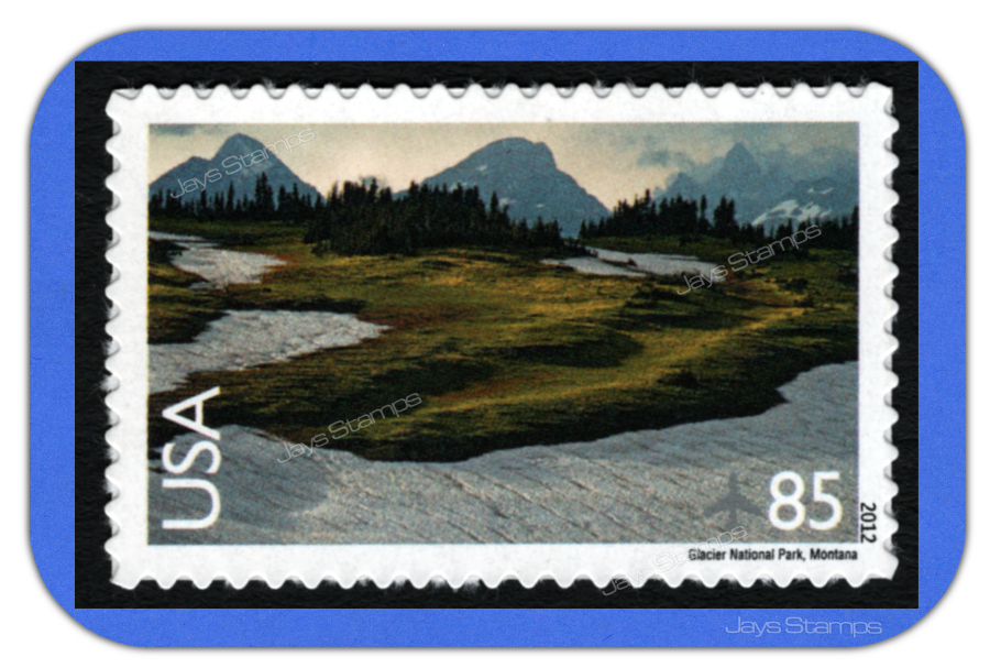 2012&nbsp; GLACIER NATIONAL PARK&nbsp; Scenic American Landscapes&nbsp; 85¢&nbsp; AIR MAIL&nbsp; #C149