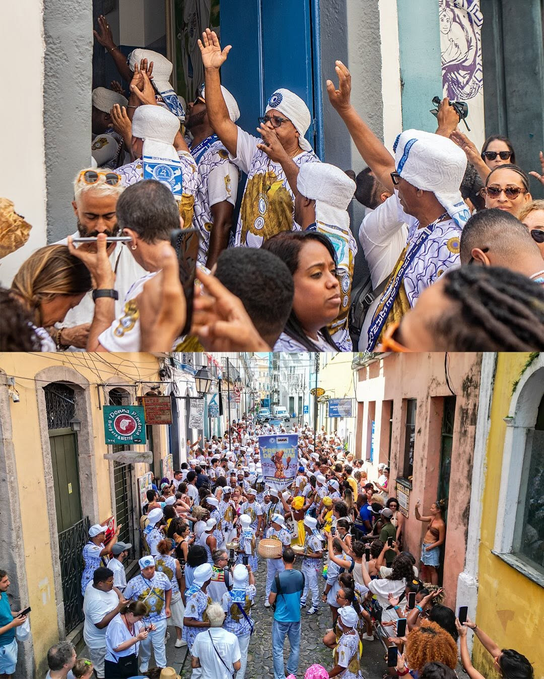 Filhos de Gandhy entregam presente para Oxum no Dique do Tororó