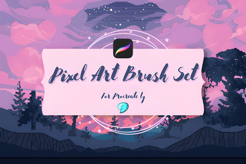 Pixel Art Brush Pack for Procreate Graphics 22479149 580x387 x16.jpg