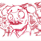 Ladder Zombie doodle