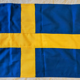 Swedish flag. [Sewn]