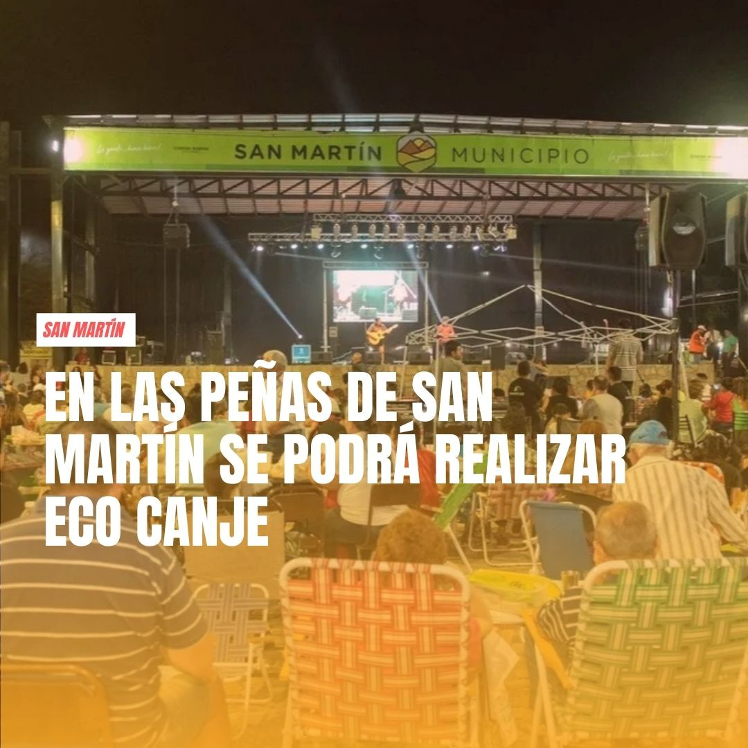 En las Peñas de la Familia de San Martin se podrán hacer canjes en el Eco Canje