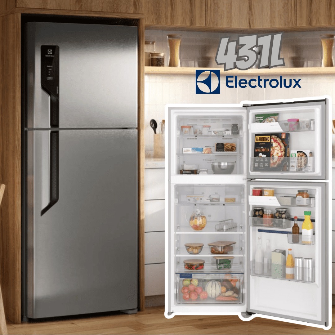 Geladeira Electrolux Frost Free 431l Autosense Inox (tf70s)