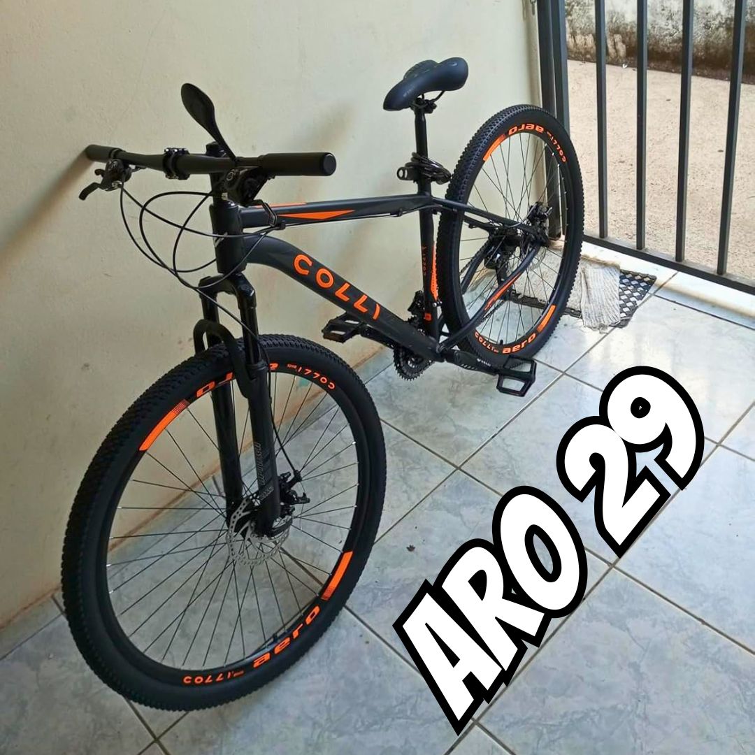 Colli Bike, Bicicleta Atalanta em Alumínio Câmbio SHIMANO, Aro 29 Aero, 36 Raias, 21 Marchas, Freios a Disco Dianteiro e Traseiro