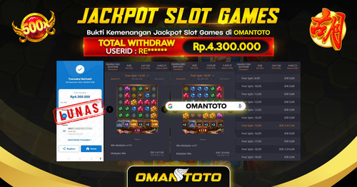 OMANTOTO JACKPOT SLOT GAMES Rp 4.300.000,-