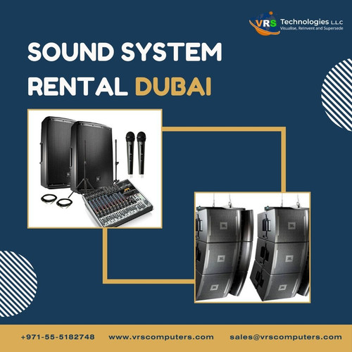 At VRS Technologies LLC, we specialize in Sound System Rental Dubai services designed for wedding events. Our premium audio equipment delivers clear and immersive sound, perfect for every toast, speech, and song on your big day. Contact us now at +971-55-5182748 for seamless sound solutions.

Visit: https://www.vrscomputers.com/computer-rentals/sound-system-rental-in-dubai/