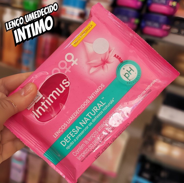 Intimus Lenços Umedecidos, Com Perfume, 16 unidades