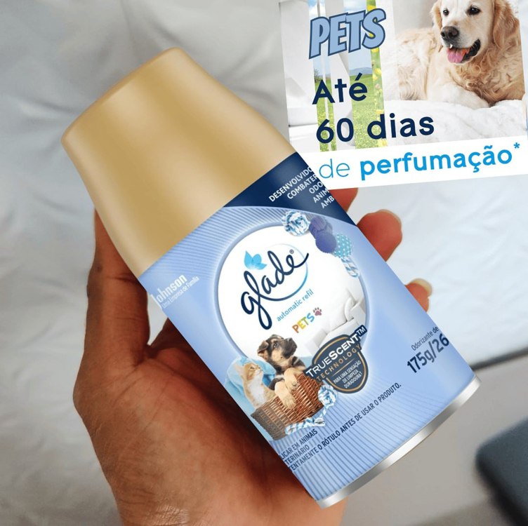 Odorizador de Ambiente Neutra Fresh Glade Automatic Pets Frasco 269ml Spray Refil