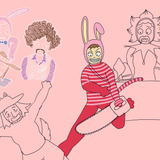 Popee the Performer x BBR2 characters: outfit and art style wip1