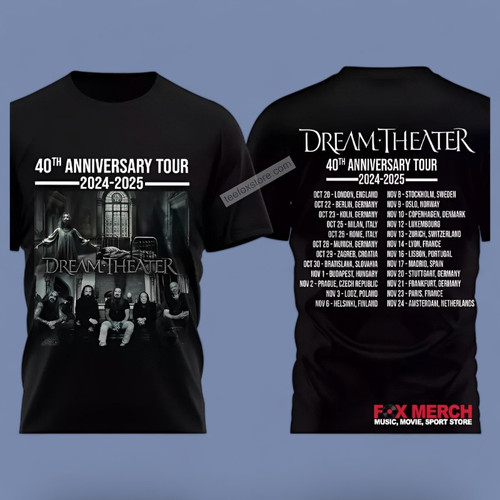 Dream Theater 40th Anniversary Tour 2024 2025 Concert Black T Shirt.jpg