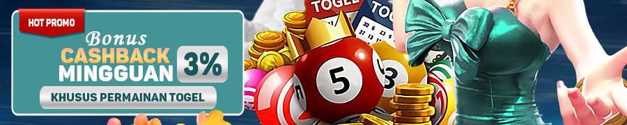 BERSIH4D Bonus Cashback Mingguan 3% (khusus togel)