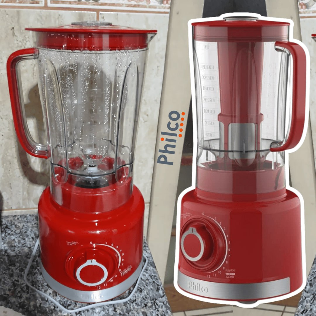 Liquidificador PLQ1550V 3L Philco 1200w Vermelho