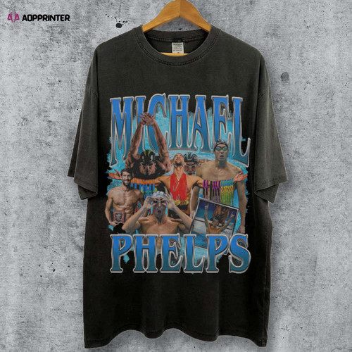 vintage 90s michael phelps shirt graphic style tee for unisex sport swimming gift.jpg