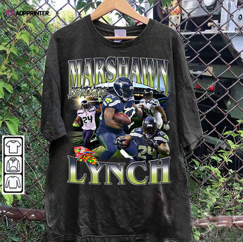 marshawn lynch t shirt marshawn lynch hoodie retro american football unisex shirt.jpg