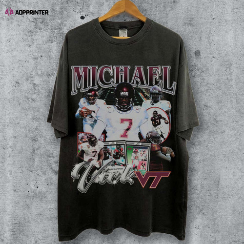 vintage 90s michael vick t shirt michael vick tee retro michael vick t shirt football t shirt sport .jpg