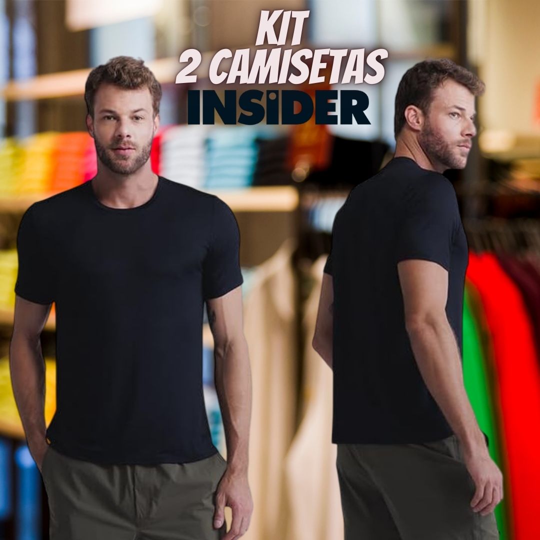 Kit com 2 Camisetas Daily T-shirt Insider Masculino